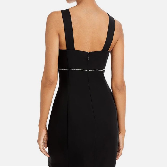 AQUA Womens Rhinestone Mini Cocktail And Party Dress - Picture 3 of 4